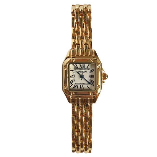 Classic Gold Women Square Watch - Gold