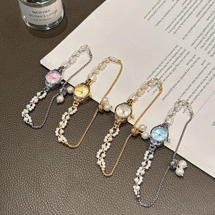 Small Face Pearl Women Watch
