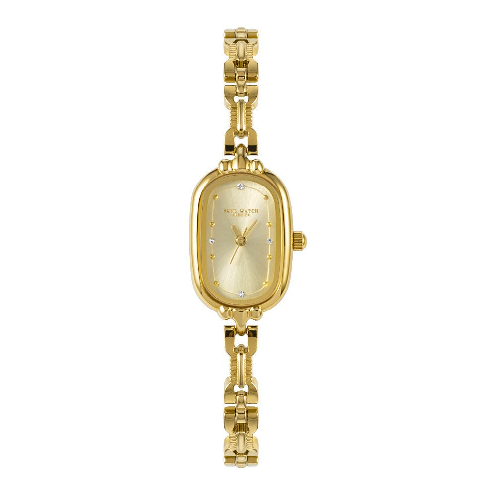 Vintage Style Gold Oval Watch