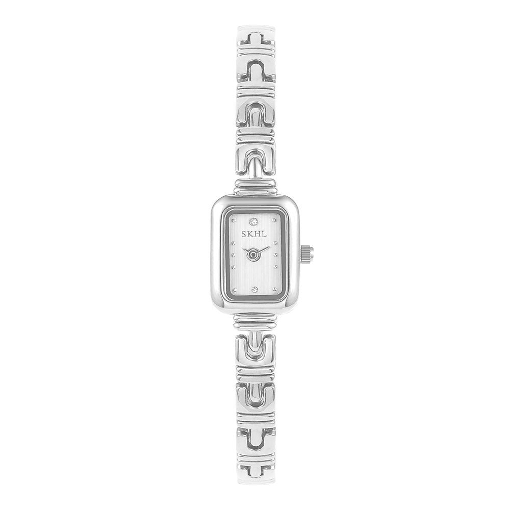 Dainty Tank Watch - Silver