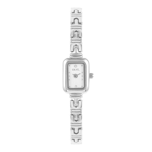 Dainty Tank Watch - Silver
