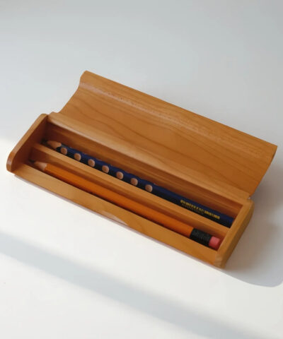 Handcrafted Wooden Pen Box Wooden pencil case storage box desktop stationery